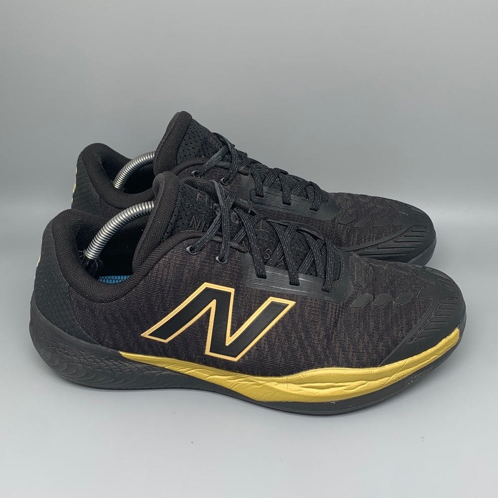 New Balance 996v5 Black Gold Tennis Shoes MC996Z52E Men’s‎ Sz 11 2E